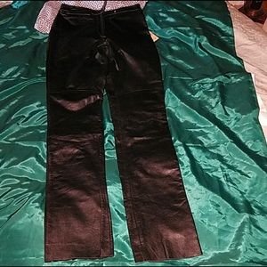 Wilson’s NWT size 6 leather pant snap zip front